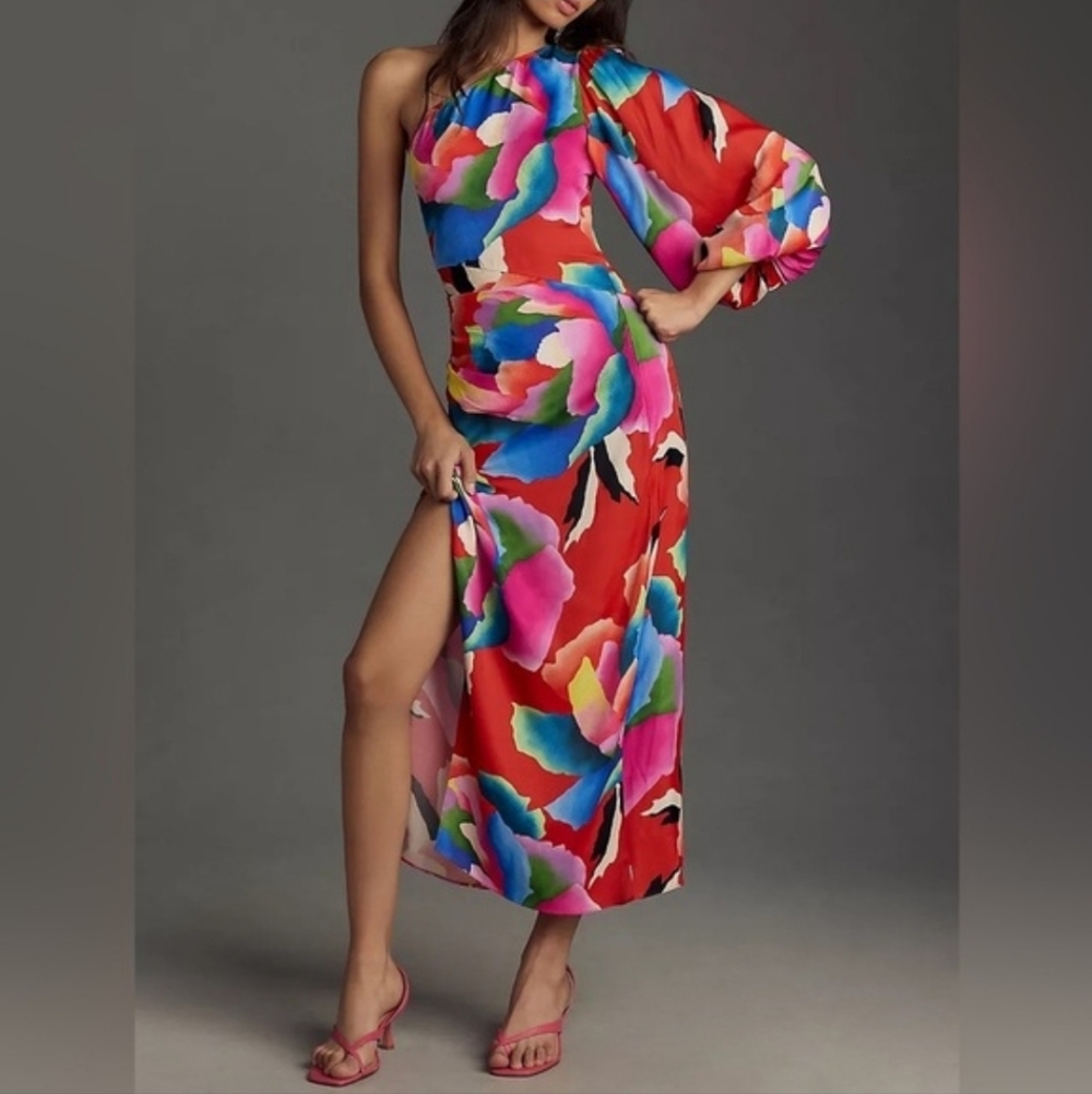FARM Rio Vibrant One Shoulder Dresa